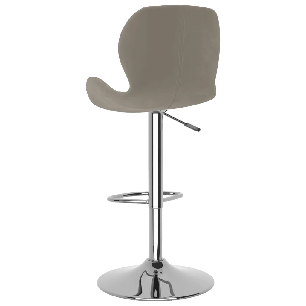 Sgabelli da Bar 2 pz Grigio Chiaro in Velluto cod mxl 55936