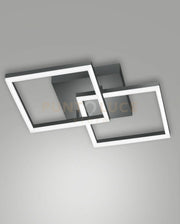 BARD APPLIQUE ANTRACITE NW 2 LUCI A LED 4000K - 39W - 4050 lm DIMMERABILE C/ACC
