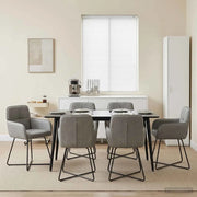 Sedie da pranzo 6 pcs Velluto (V) Grigio Chiaro 3428219