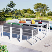 Set Pranzo da Giardino 6 Posti con Poltrone e Cuscini ¨C MINIMAL ¨C Polyrattan