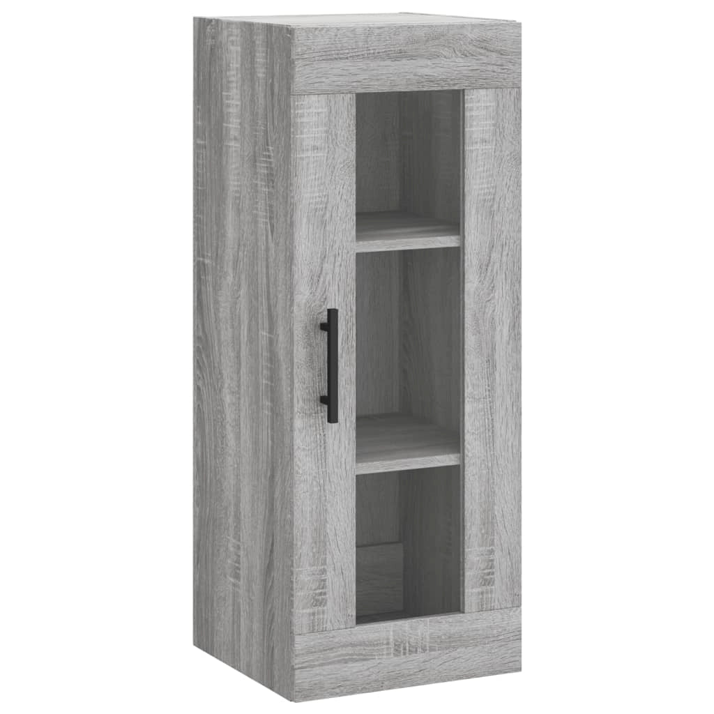 Buffet credenza cassettiera armadio mobile contenitore organizer cucina soggiorno salotto rovere Sonoma alto 34,5 x 34 x 180 cm legno ingegnerizzato grigio 02_0035297