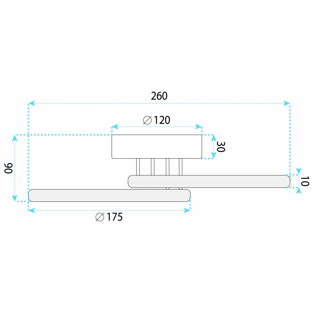 Lampada Da Soffitto A Led Lhj121-c Nera