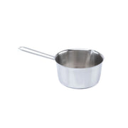 Casseruola Conica con Becco e Manico in Acciaio 16 cm
