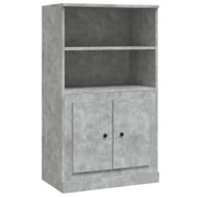 Credenza | Madia | Buffet da pranzo | Armadio da pranzo Grigio Cemento 60x35,5x103,5 cm in Legno Multistrato