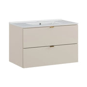 Set da bagno BELLA: mobile sotto lavabo 80cm + lavabo incassato rettangolare