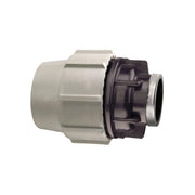 RACCORDO DIRITTO A COMPRESSIONE FEMMINA FEMMINA IN POLIPROPILENE SERIE 7030  BIANCO E NERO PLASSON - Ø75X21/2 PN16  - PSN