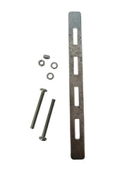 Traversini in acciaio per il fissaggio delle cassette postali (modello Eternity).