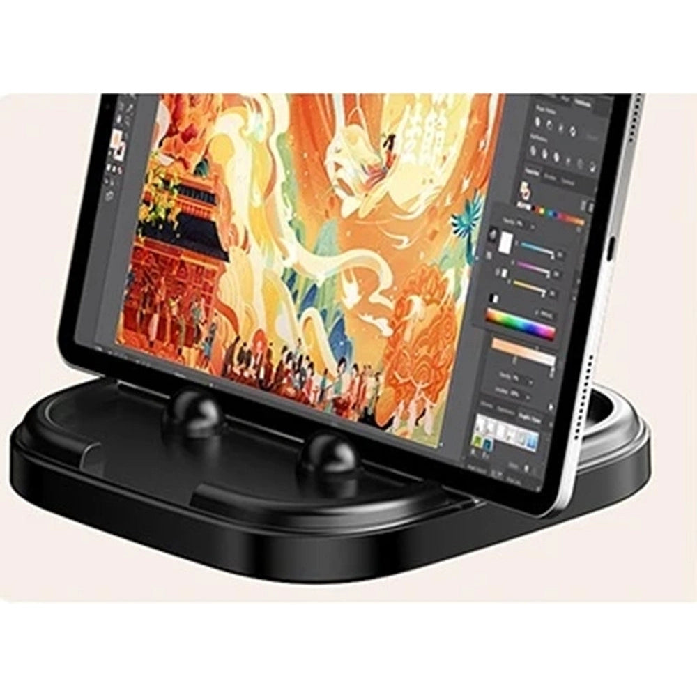 Trade Shop - Supporto Da Tavolo Per Telefoni Cellulari Tablet Con Clip Rotazione Regolabile Q-zj020 -