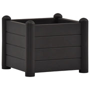 Fioriere | Cassetta per fiori | Letto Rialzato da Giardino in PP Antracite 43x43x35 cm