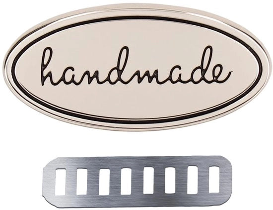 Etichette Manuali 5 Pezzi - Etichette per Borse - Decorazione DIY - Etichette Metalliche - Resistenti e Durature - Adatte per la Sartoria e il Ricamo
