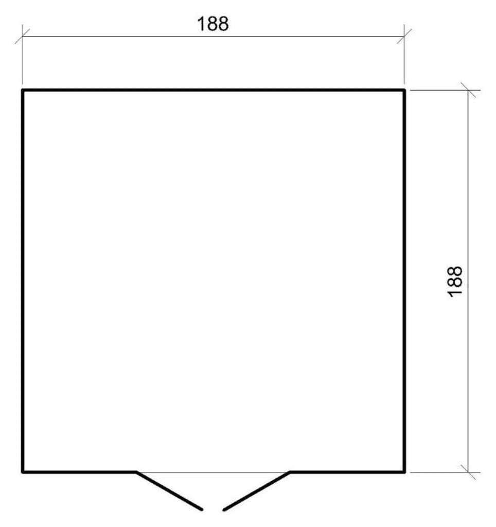 Casetta da Giardino in Legno 3,53 m² – TIMBELA M343C1+M343G