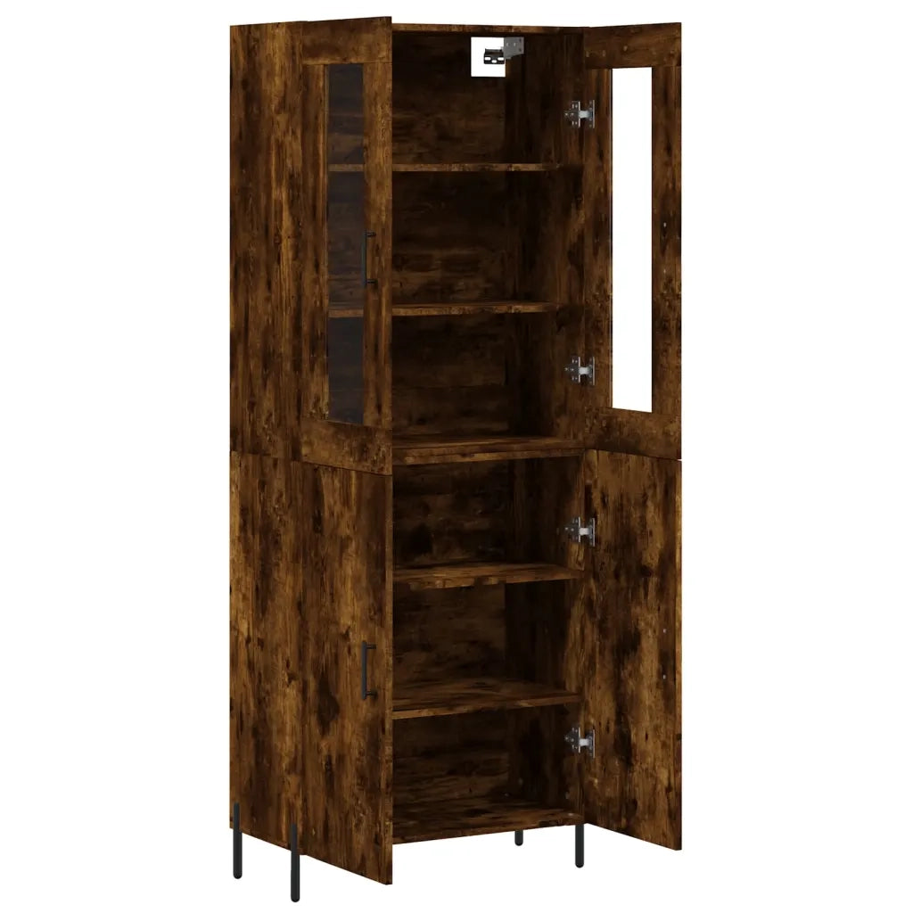 Credenza Rovere Fumo  69,5x34x180 cm in Legno Multistrato 3198222