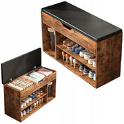 Scarpiera Marrone 80x30x44 cm Compatta e Funzionale
