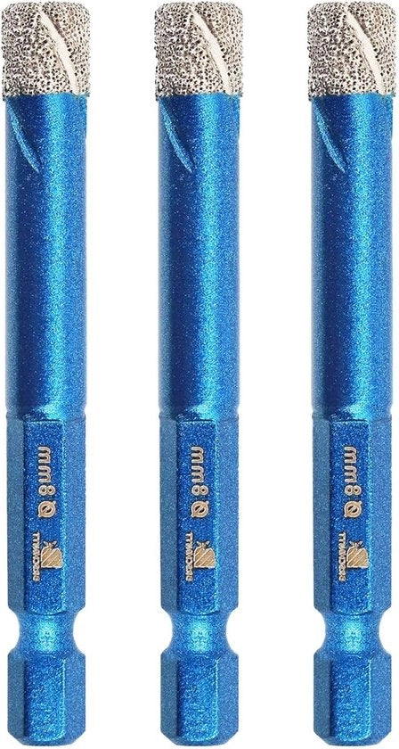 Furono per Porcelain e Marmo 8 mm Trapano a Diamante 3 pezzi/al pacchetto