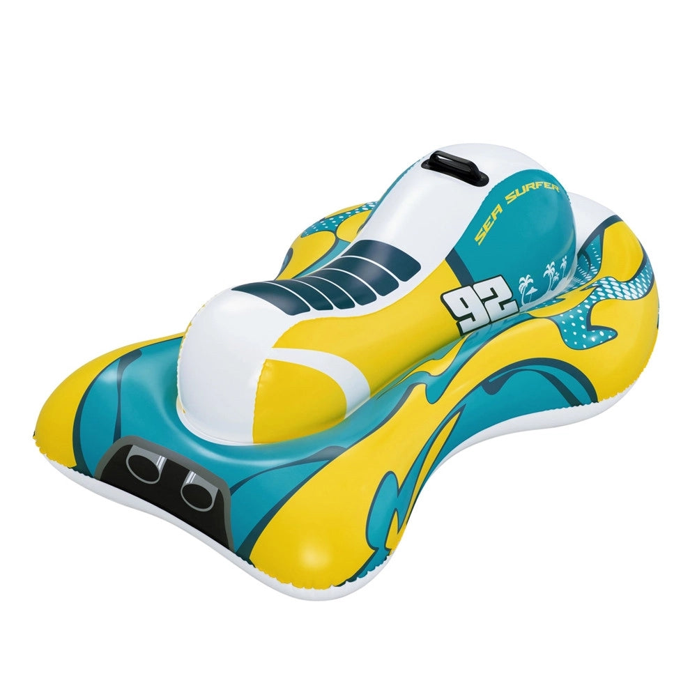 Trade Shop - Moto D'acqua Cavalcabile Gonfiabile Giocattolo Per Piscina 117x77cm Con Maniglia 41540 -
