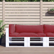 Cuscini per Pallet 3 pz Rosso Vino in Tessuto 360953