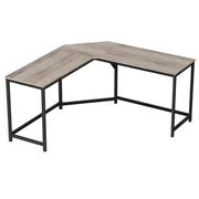 Scrivania angolare 149 x 149 x 76 cm tavolo a L per lavorare e studiare ufficio domestico salvaspazio facile da montare stile industriale beige e nero 12_0004566