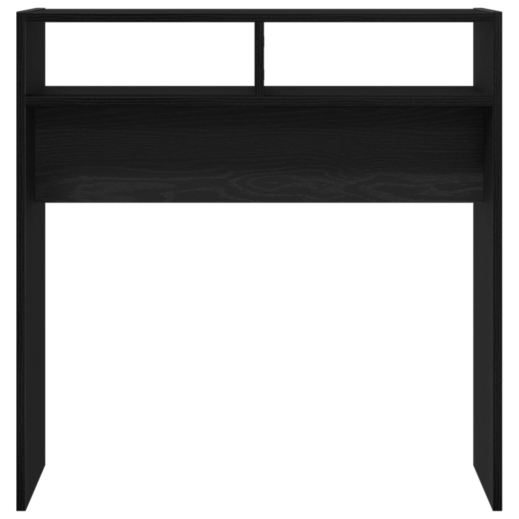 Tavolo Consolle in Rovere Nero - 78x30x80 cm - Fatto in Legno Ingegnerizzato