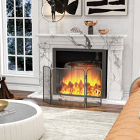 Parascintille con Antine 96x1,3x56 cm in Metallo Nero