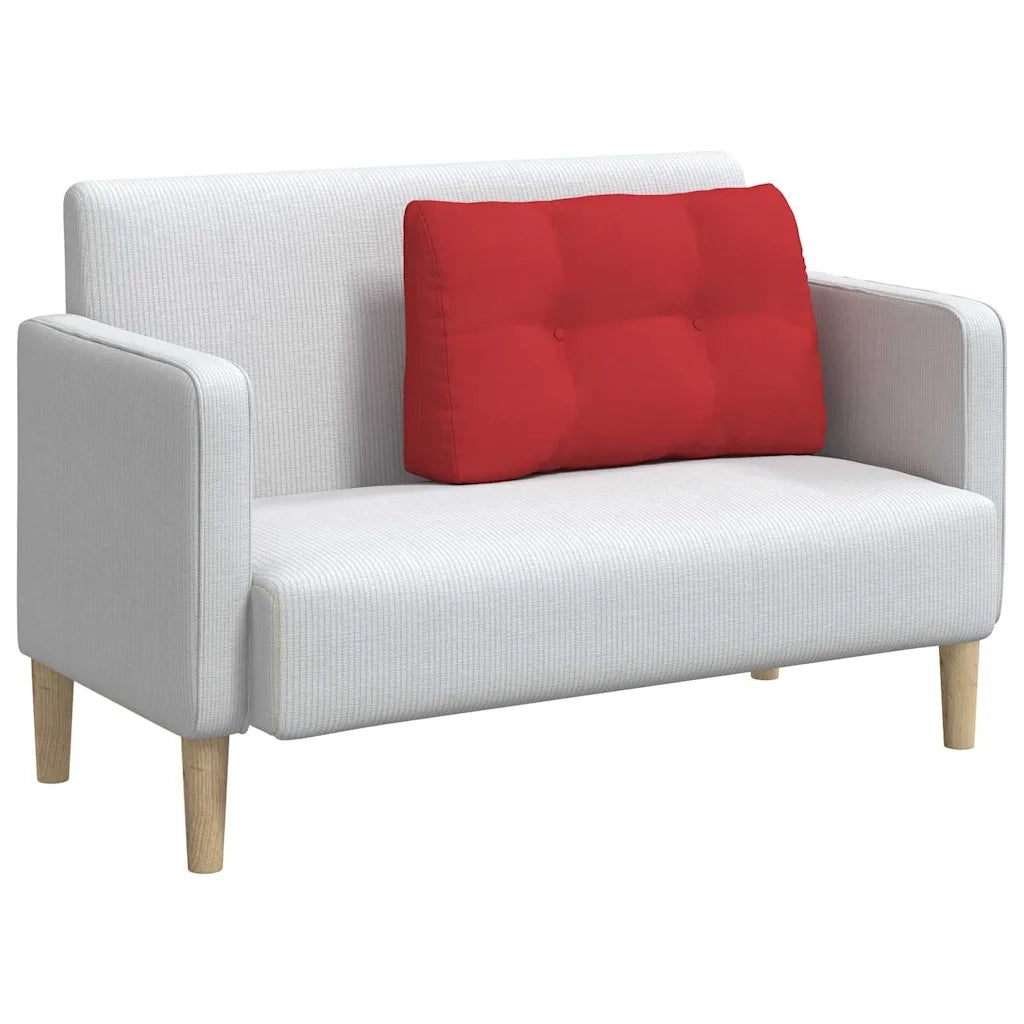 Cuscino per Schiena Rosso 80 x 24 x 50 cm Tessuto 42014424