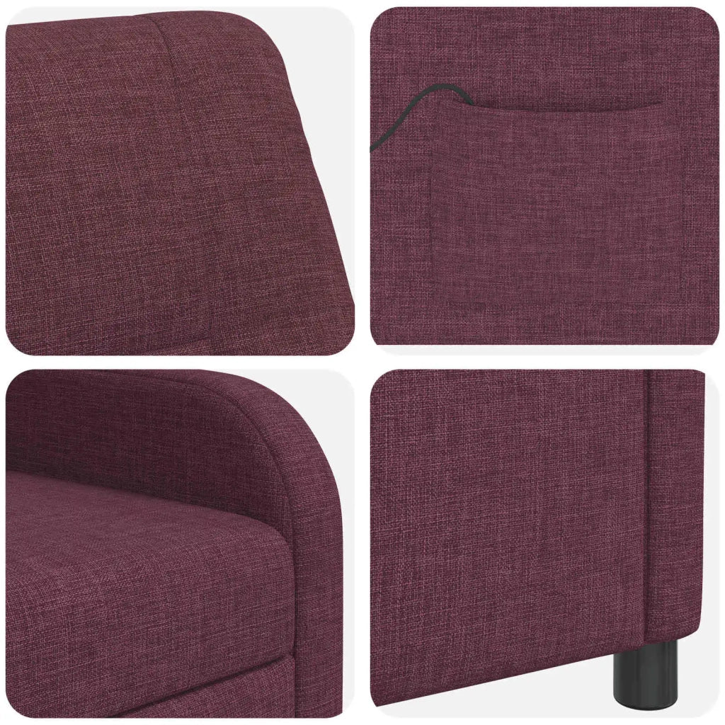 Divano Sedia-Poltrona Massaggiante Viola Tessuto 643078