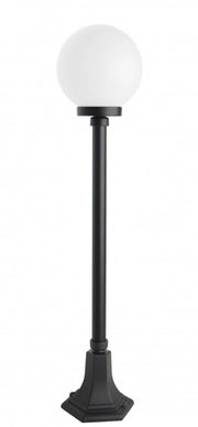 Lampione giardino 98 cm sfera 20 cm E27 nero IP43 SU-MA