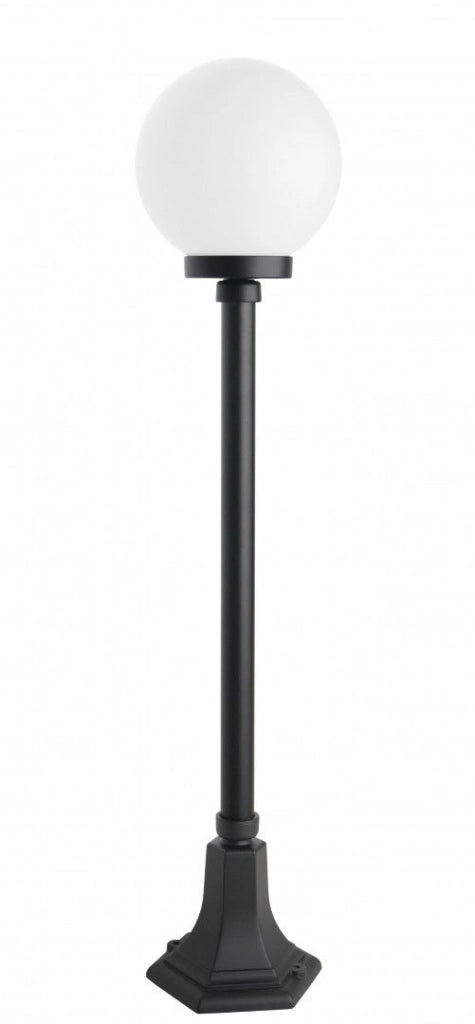 Lampione giardino 98 cm sfera 20 cm E27 nero IP43 SU-MA