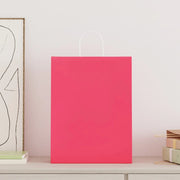 Sacchetti di Carta 50 pz con Manici Rosa 32x12x42 cm 4101662