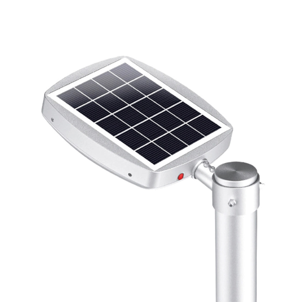 Lampione LED solare 3000lm crepusc+pir+telecomando