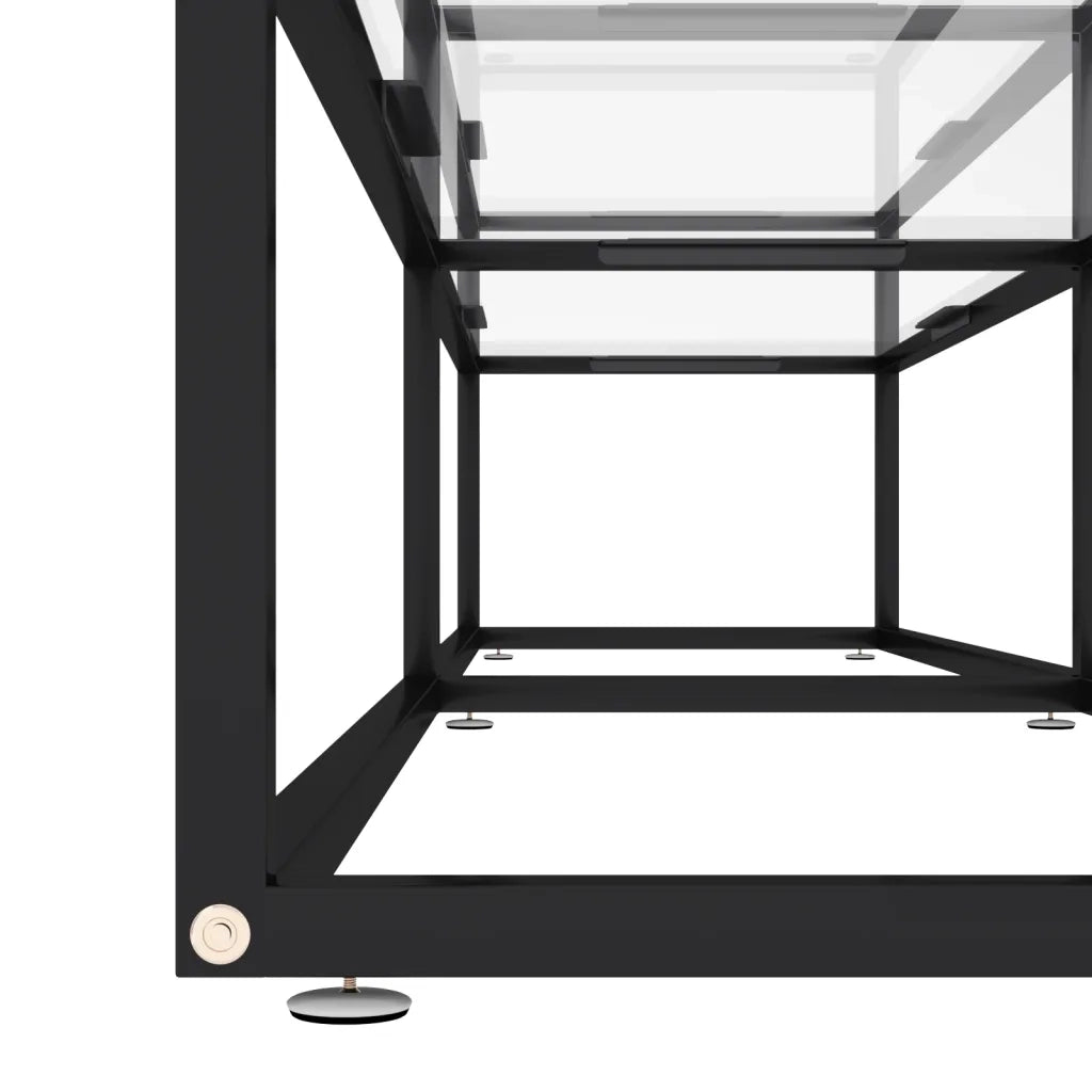 Mobile Porta TV Trasparente 180x40x40,5 cm in Vetro Temperato cod mxl 55953