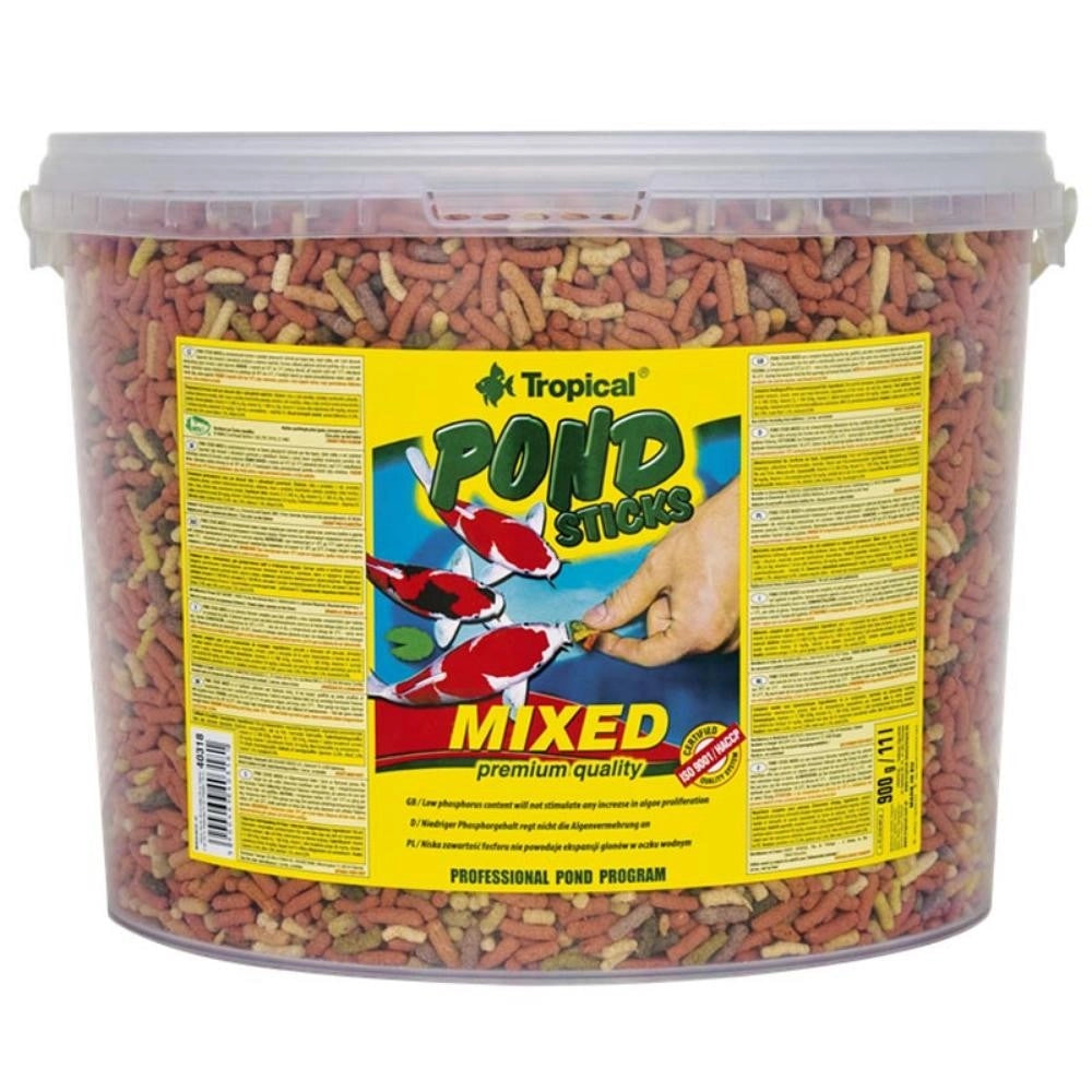 Tropical Pond Sticks Mixed - stick galleggianti per pesci da laghetto Formato: 5 L