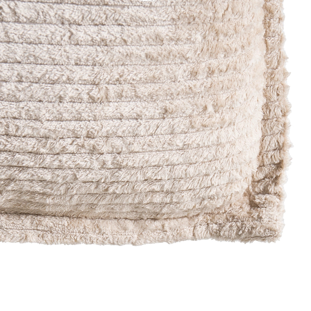 Set di 2 cuscini decorativi in velluto a coste Beige chiaro 45 x 45 cm x 30 cm Accessori decorativi Boho Camera da letto Soggiorno