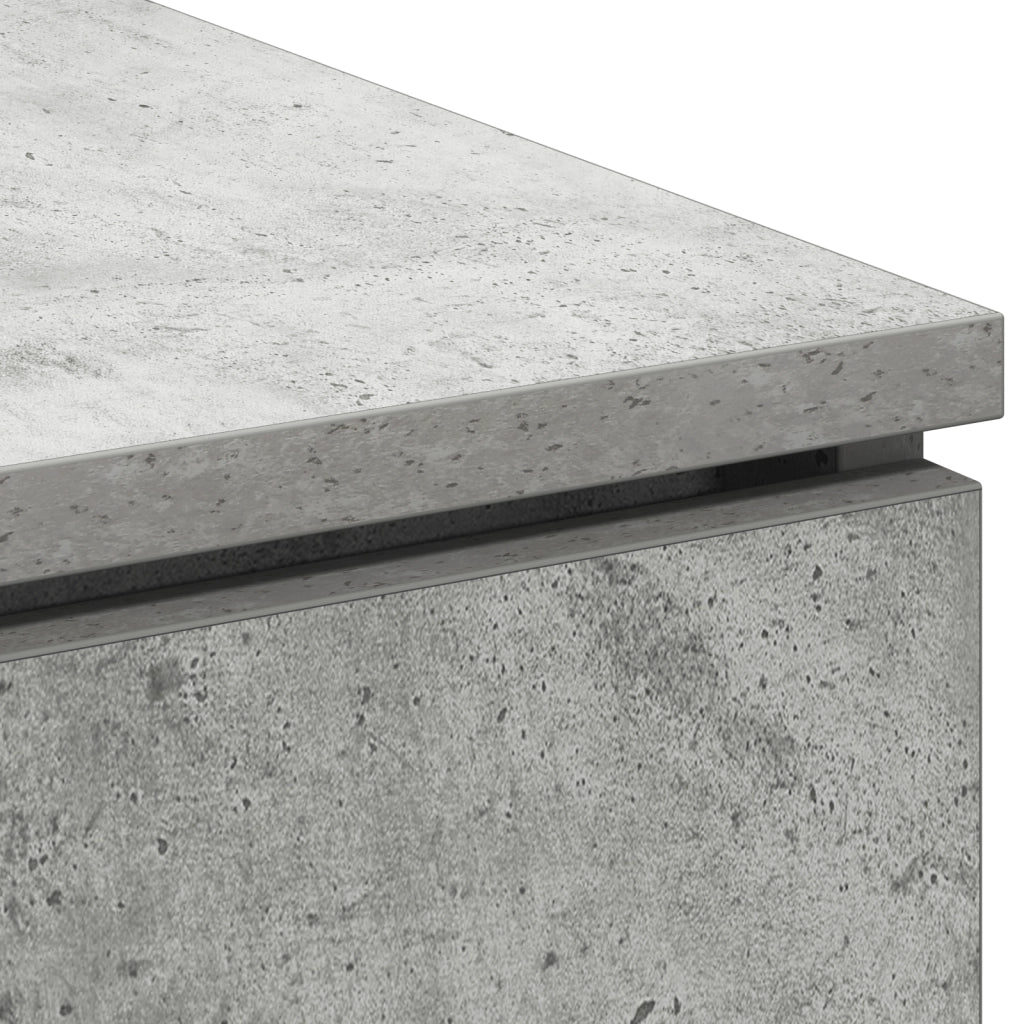 Mobile TV grigio in cemento 100x38x49 cm in legno ingegnerizzato