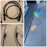 Connessione LED a 4 pin acqua resistente, 3 set (maschio/femmina) - cavo di collegamento 16 AWG per strisce LED