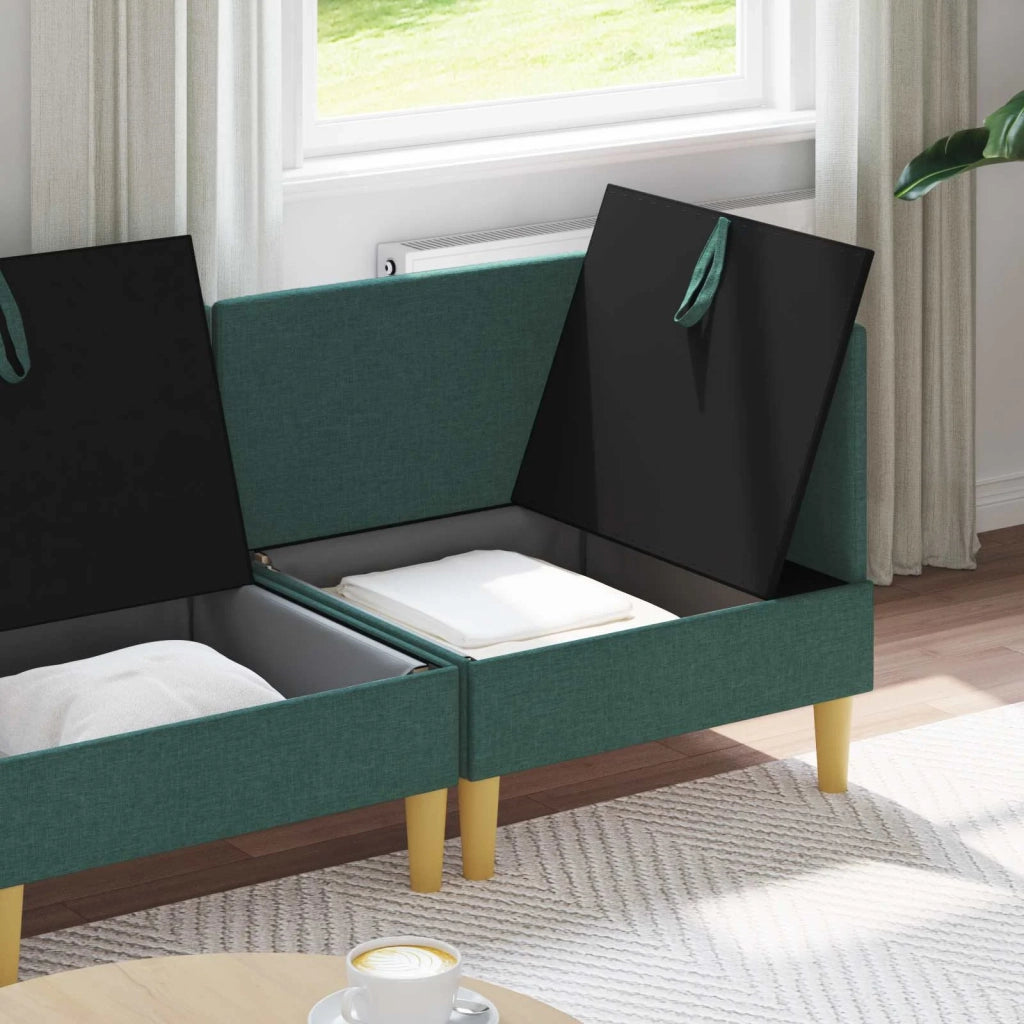 Set di divani modulari con spazio di archiviazione 4 pcs