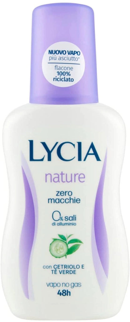 LYCIA DEODORANTE VAPO IN FORMATO DA 75 ML CETRIOLO E TÈ VERDE