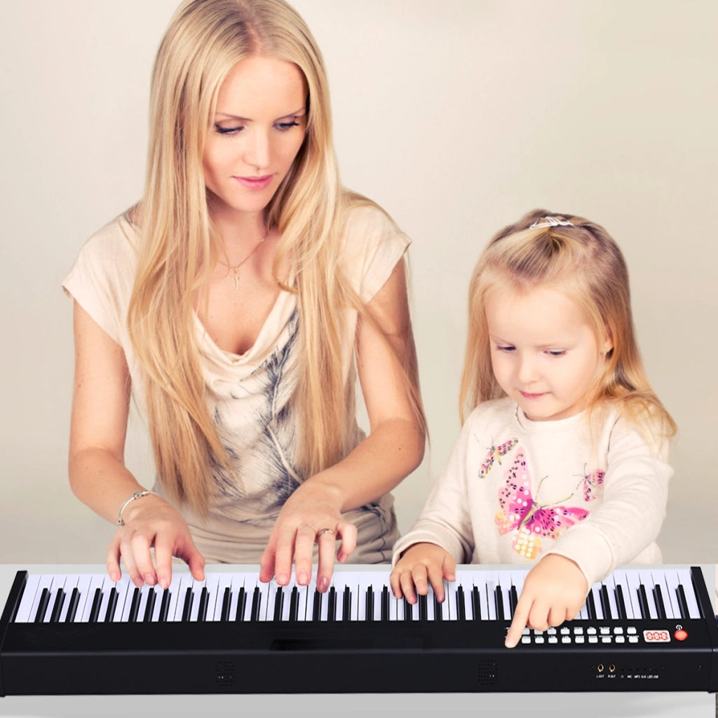Pianoforte digitale con 88 tasti e custodia, Tastiera portatile con adattamento dinamico