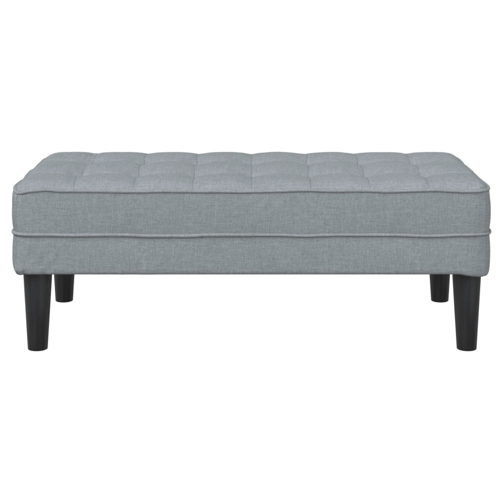 panca  Grigio chiaro 113x57x39 cm Tessuto