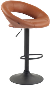 Sgabello Cucina Olinda In Similpelle marrone chiaro,nero