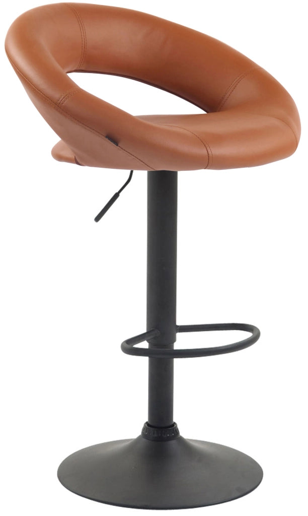 Sgabello Cucina Olinda In Similpelle marrone chiaro,nero