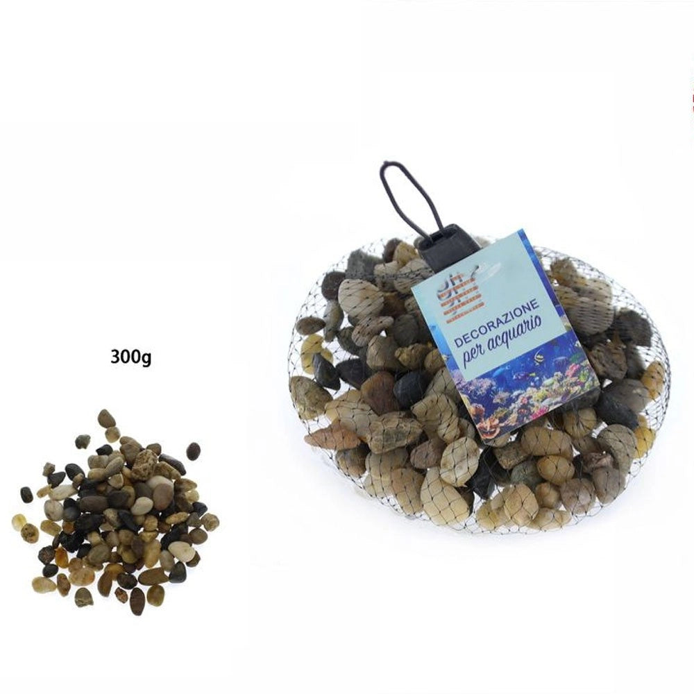Trade Shop - 3pz Pietre Decorative Acquario Decorazione Sassi Piante Vasi 300gr 0.5x0.8 Cm -