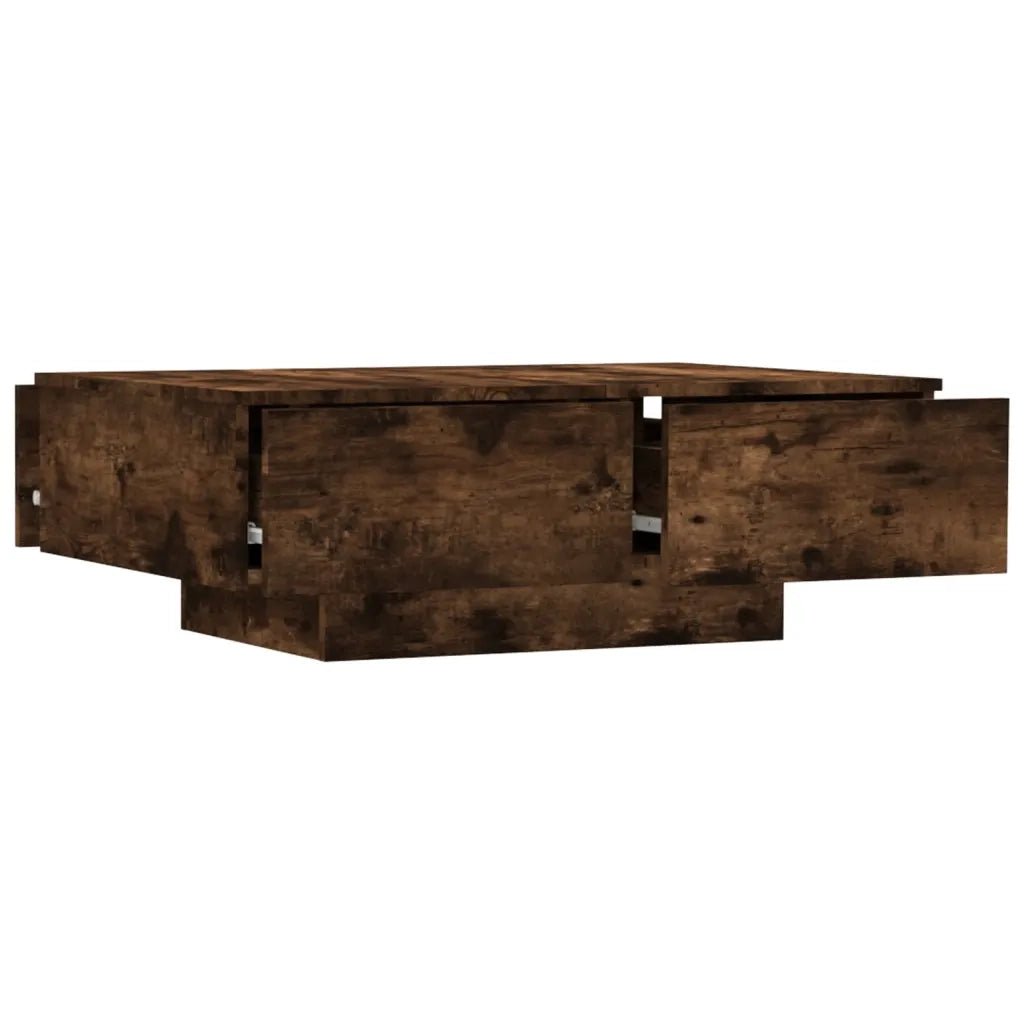 Tavolino da Salotto Rovere Fumo 90x60x31 cm Legno Multistrato 815195