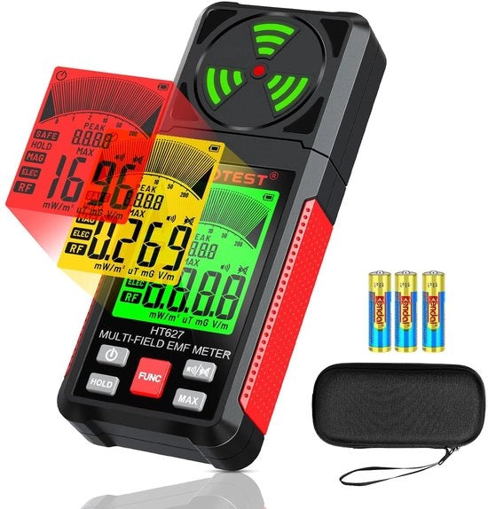 Metro EMF portatile 3 in 1 - rilevatore di campo elettromagnetico per ispezioni interne ed esterne