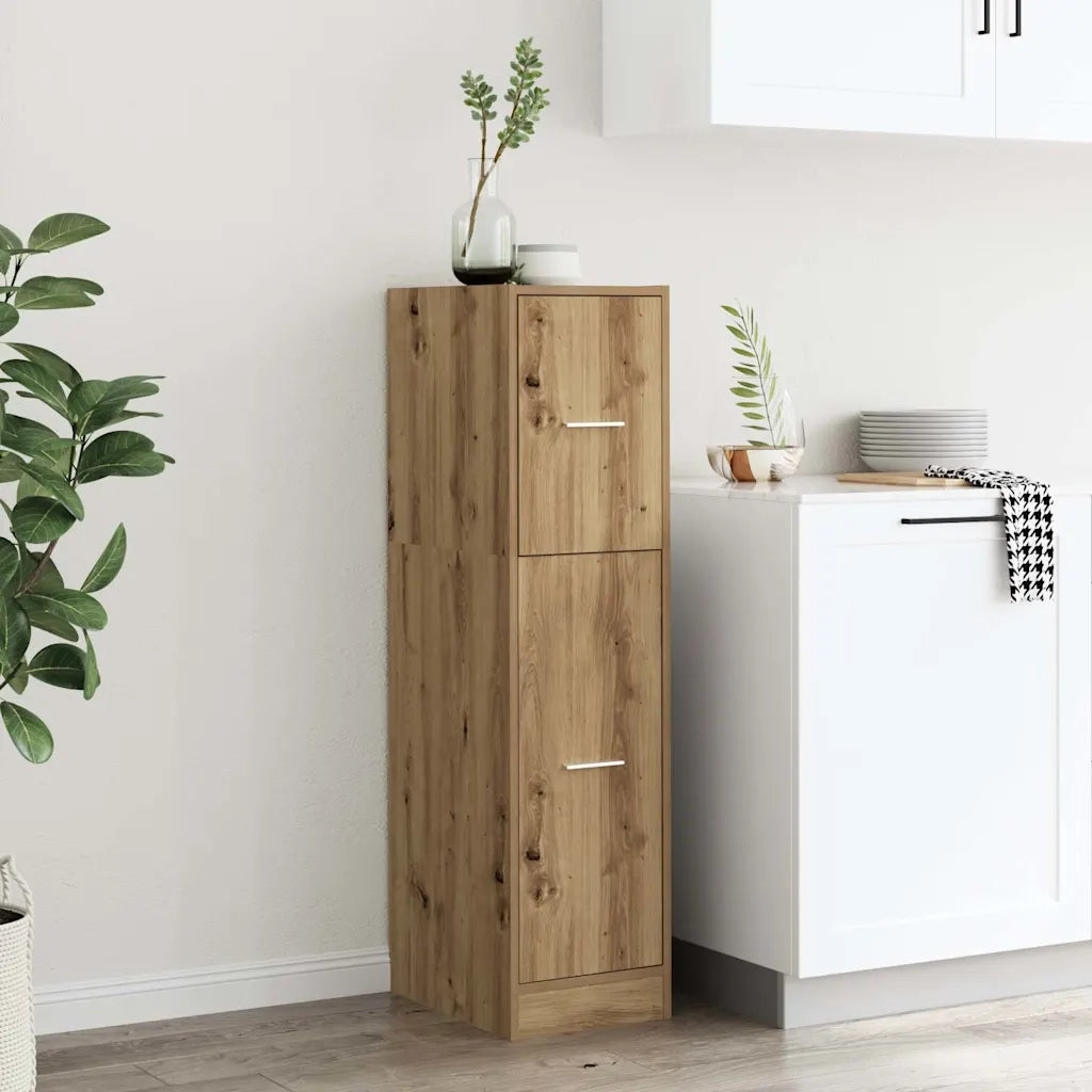 Armadietto da Farmacia Rovere 30x41x118 cm in Truciolato
