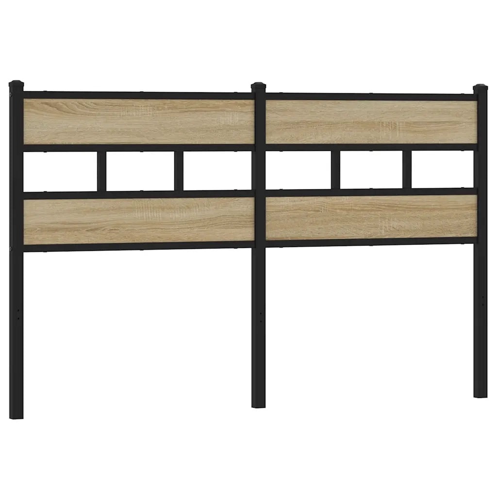 Testiera di Ricambio Rovere Sonoma 160 cm in Ferro e Legno Multistrato 4017137