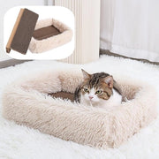 Pianale per gatti - letto per gatti con piumino - supporto per gatti in cartone ondulato - supporto per gatti da appendere - letto per gatti lounge - materasso per gatti champagne