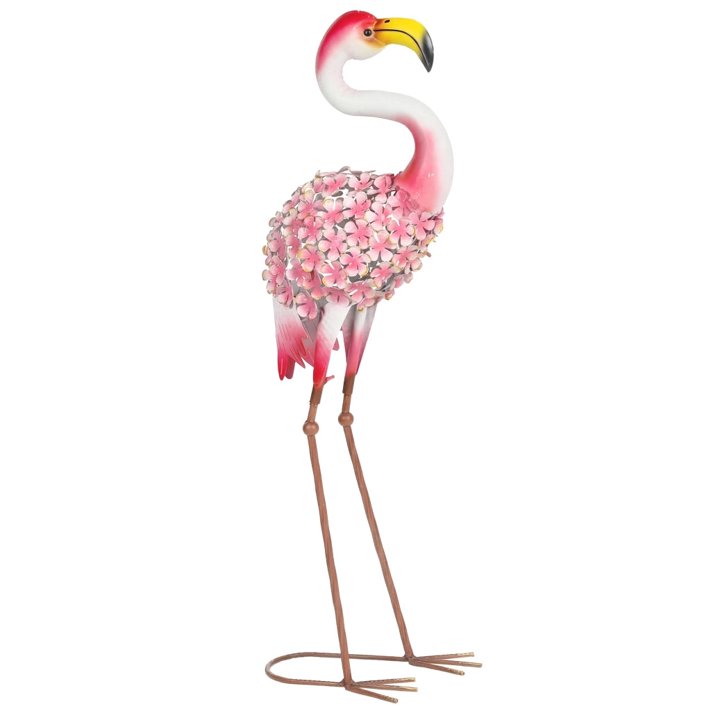 Statua Flamingo Rosa Giardino ¨C zephmum ¨C Metallo 28x19x83 cm