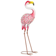 Statua Flamingo Rosa Giardino ¨C zephmum ¨C Metallo 28x19x83 cm