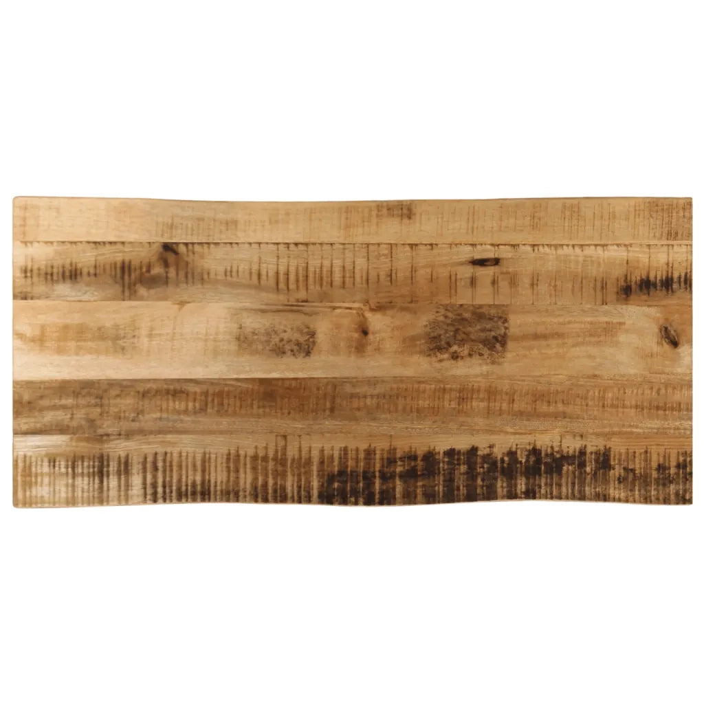 Dessus de table bord vivant 90x40x2,5 cm bois de manguier brut