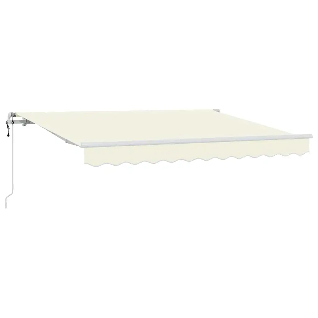 Tenda Retrattile Crema 300 x 200 cm Tessuto 3329485
